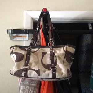 EUC Coach double strap handbag